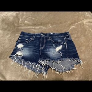 Daytrip buckle jean shorts - Capricorn high rise